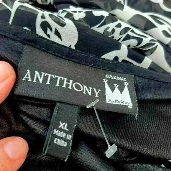 Women’s Antthony flowery dress black-and-white - Picture 4 of 7